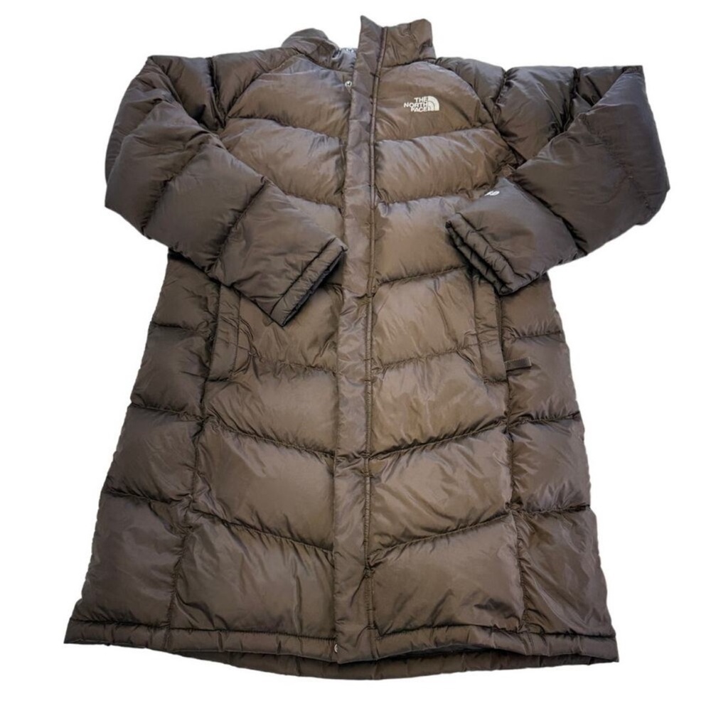 The North Face Coat Girls X Large Brown Puffer 550 Down Long Parka
